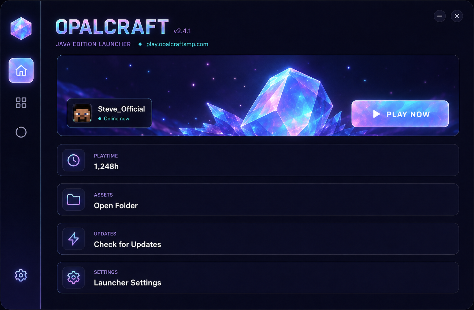 OpalCraft launcher
